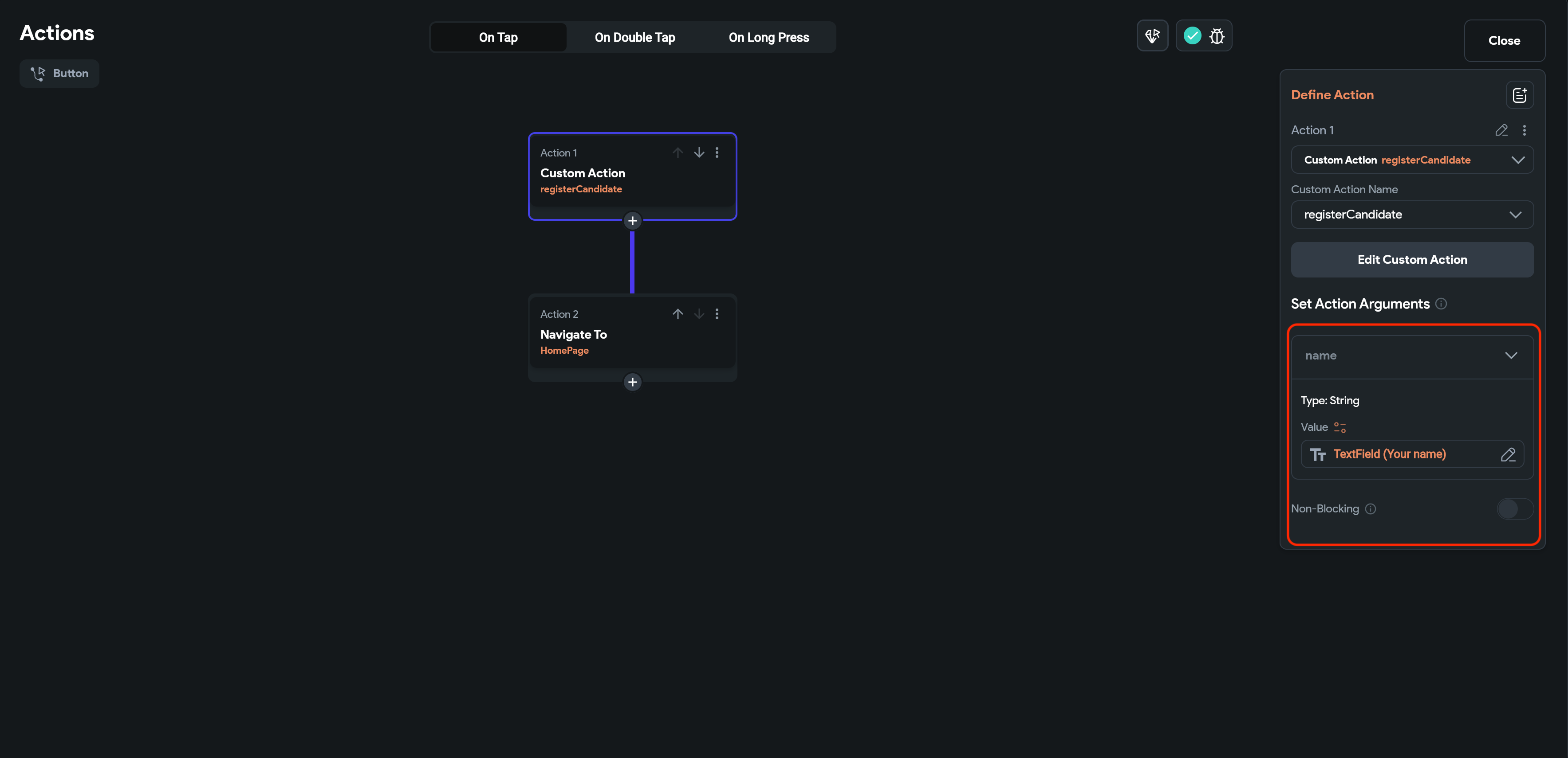 Config ActionChain